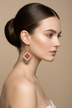 Boucles d'oreille portées